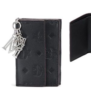 MCM Klara Monogrammed Leather Wallet